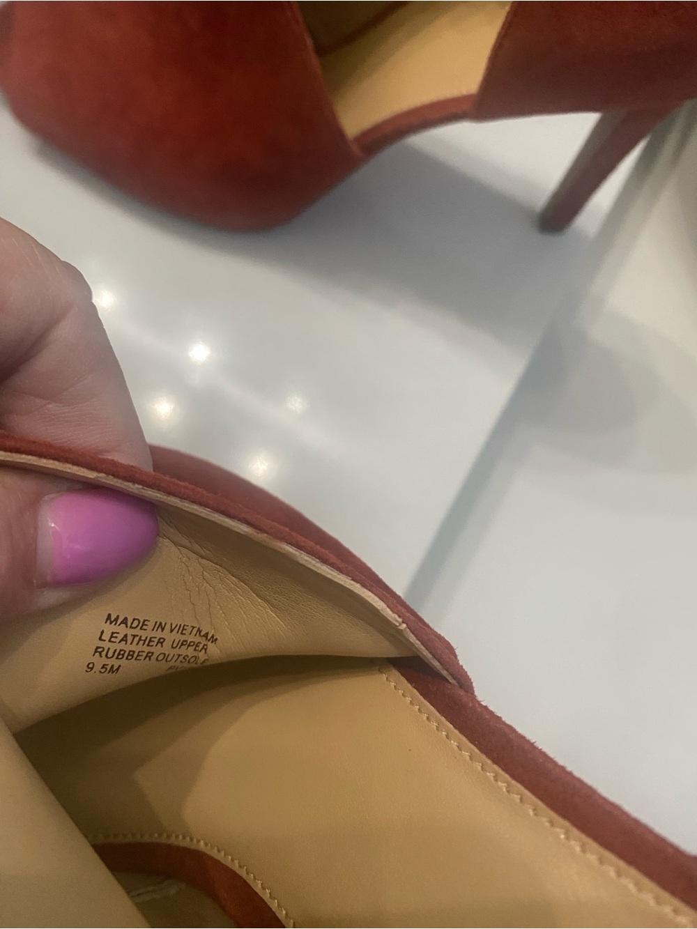 Michael Kors Rust Suede Pointed Toe Stiletto Pumps
